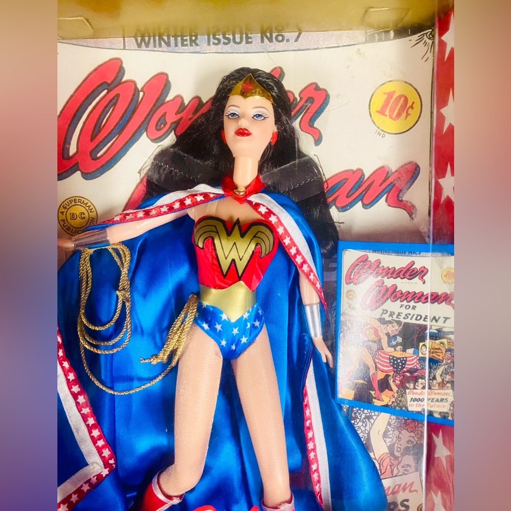Wonder Woman Barbie Doll 12" Box Set 1999 Collector Ed Mattel Toys NIB OFFERS OK